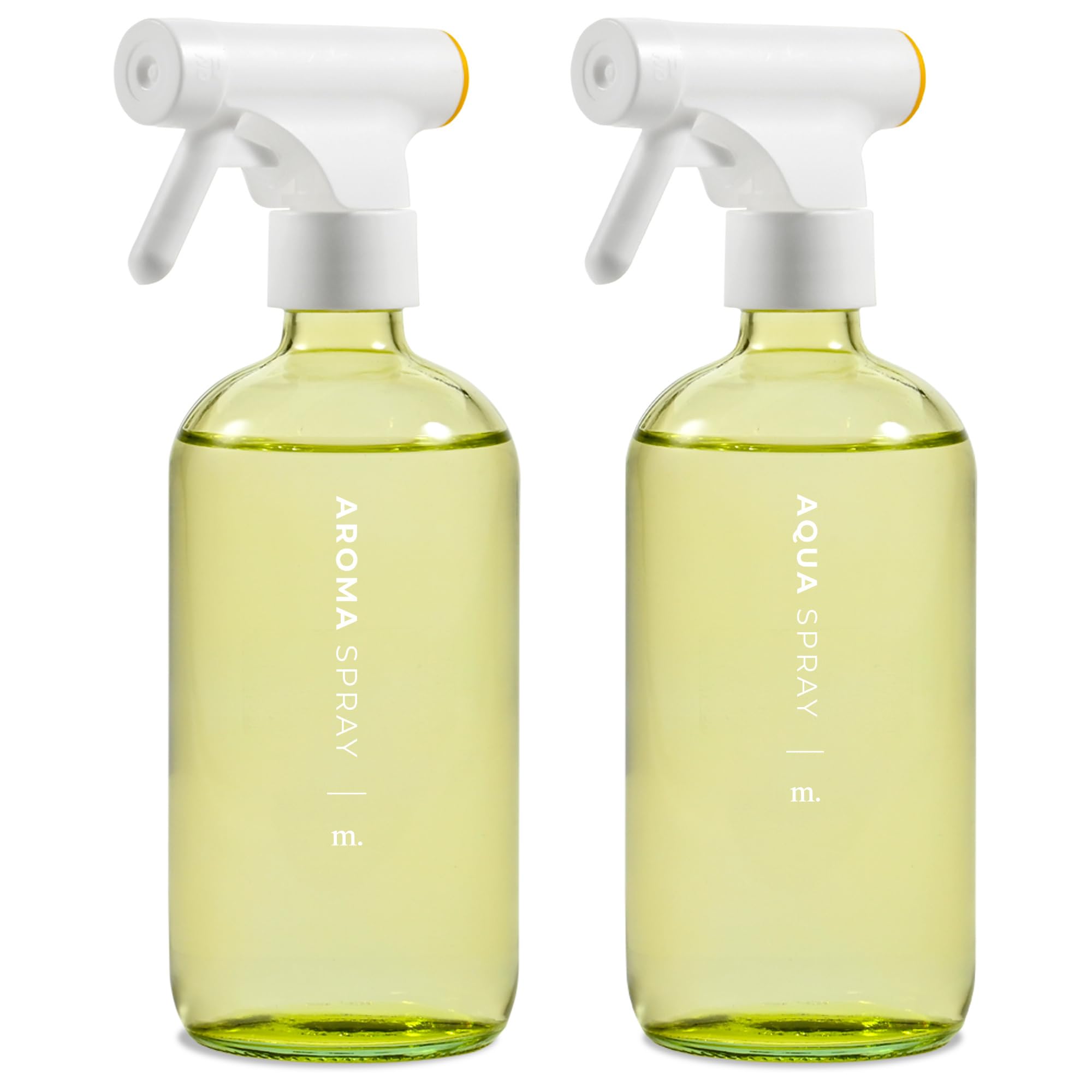 Glass Spray Bottles with Labels (16.9 Floz, 2 Count)